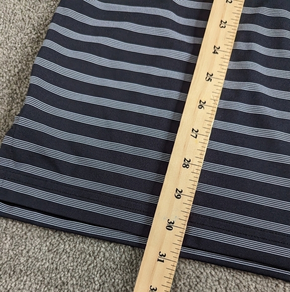 Ashworth black and gray collared golf t-shirt striped polo men's XL - Picture 10 of 10